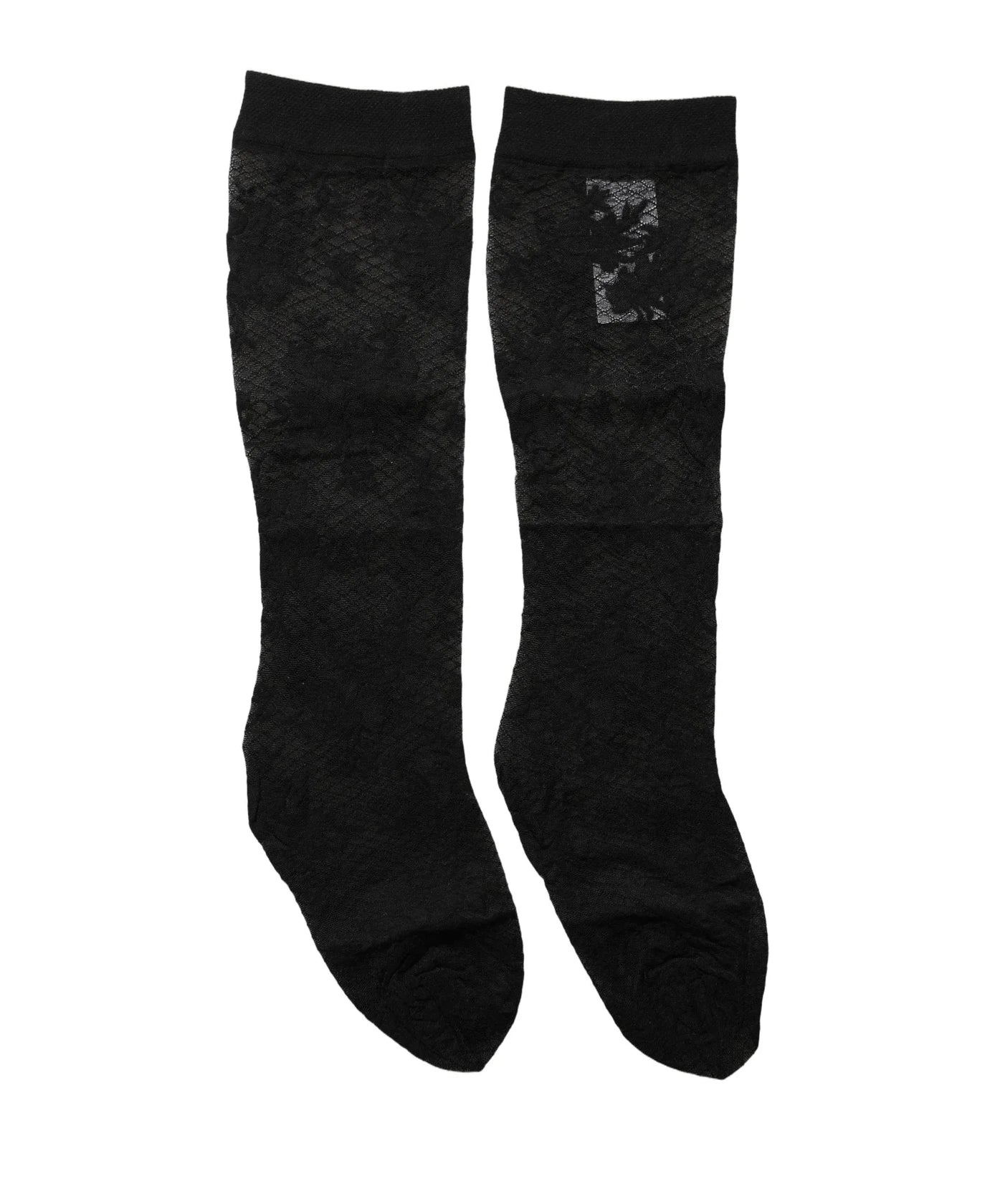 Dolce & Gabbana Hold Up Sock in black, Nylon — view 3
