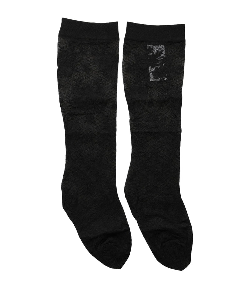 Dolce & Gabbana Hold Up Sock in black, Nylon — view 3