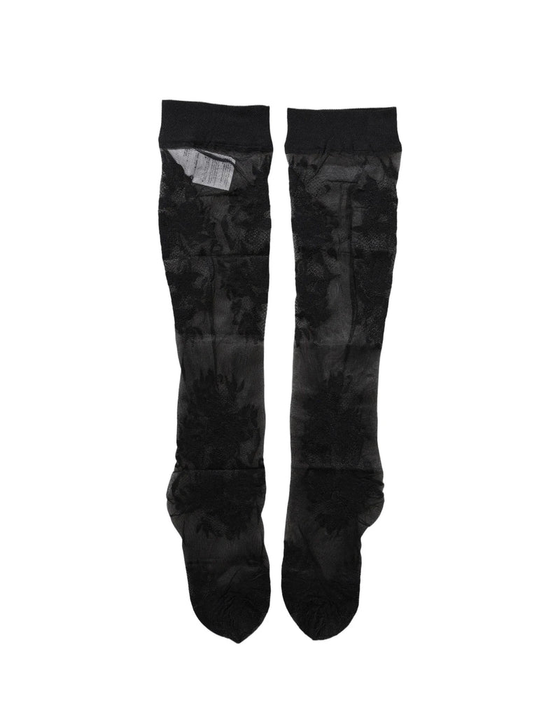 Dolce & Gabbana Hold Up Sock in black, Nylon — view 3