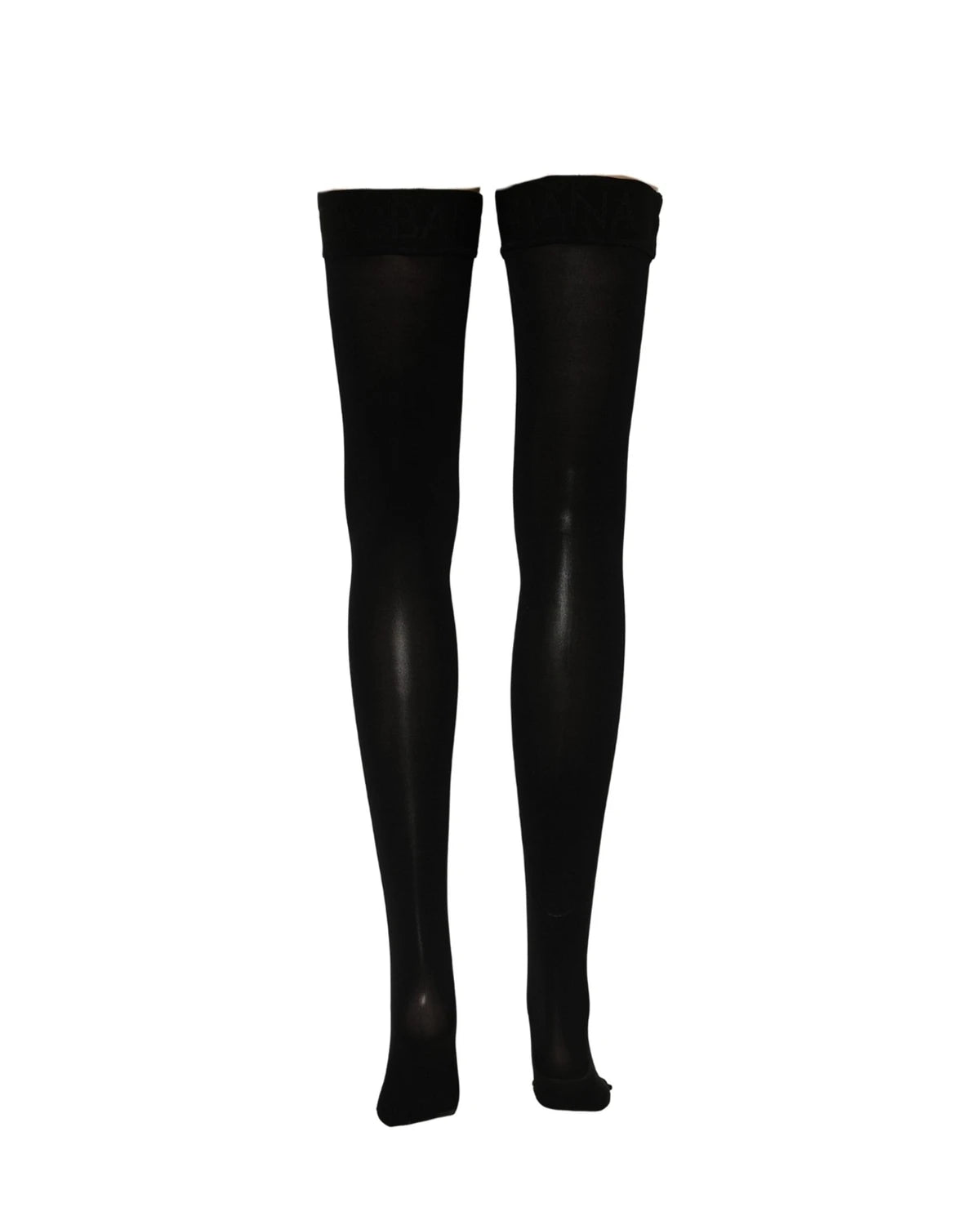 Dolce & Gabbana Hold Up Sock in black, Nylon — view 4