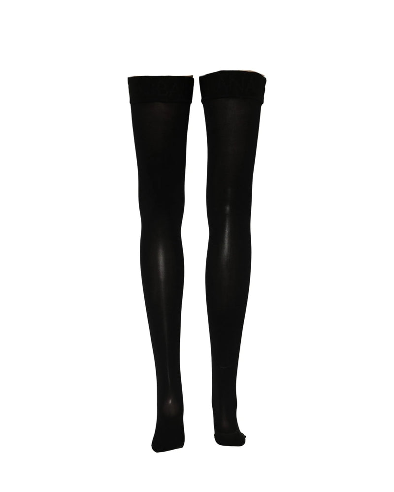 Dolce & Gabbana Hold Up Sock in black, Nylon — view 4
