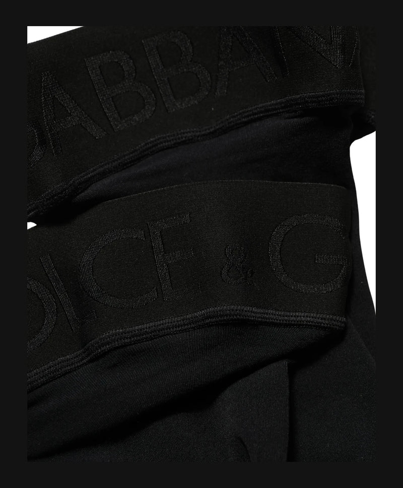 Dolce & Gabbana Hold Up Sock in black, Nylon — view 6