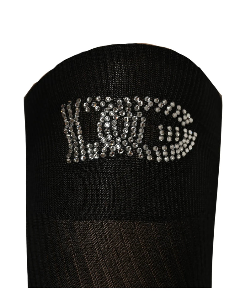 Dolce & Gabbana Hold Up Sock in black, Viscose — view 2