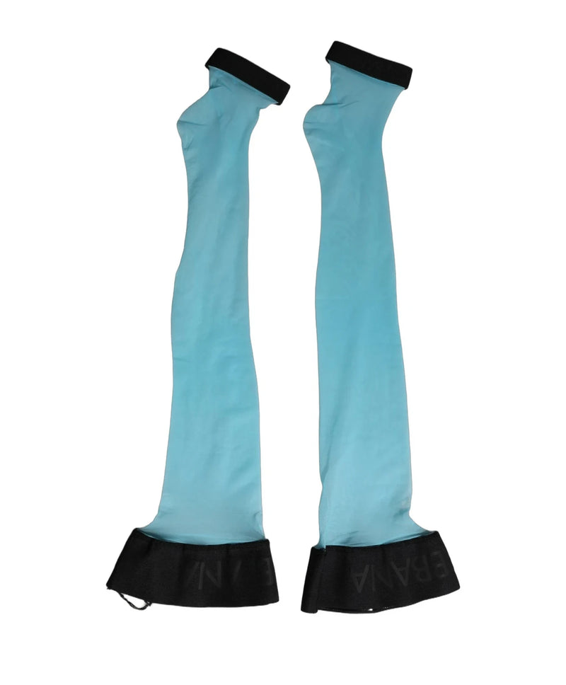 Dolce & Gabbana Hold Up Sock in blue, Nylon — view 4