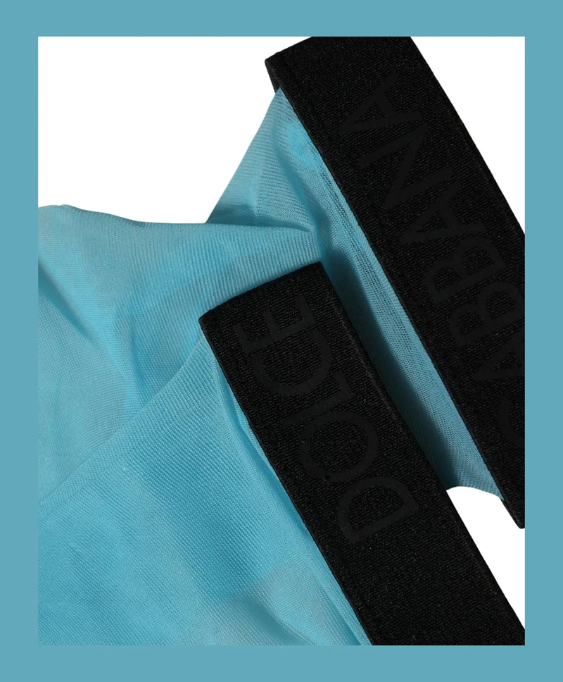 Dolce & Gabbana Hold Up Sock in blue, Nylon — view 5