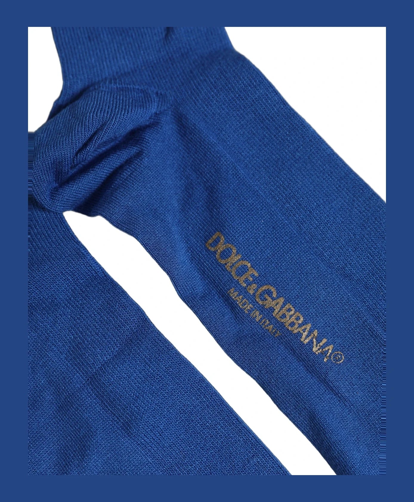 Dolce & Gabbana Hold Up Sock in blue, Viscose