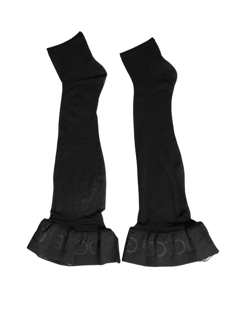 Dolce & Gabbana Knee Sock in black, Elastane