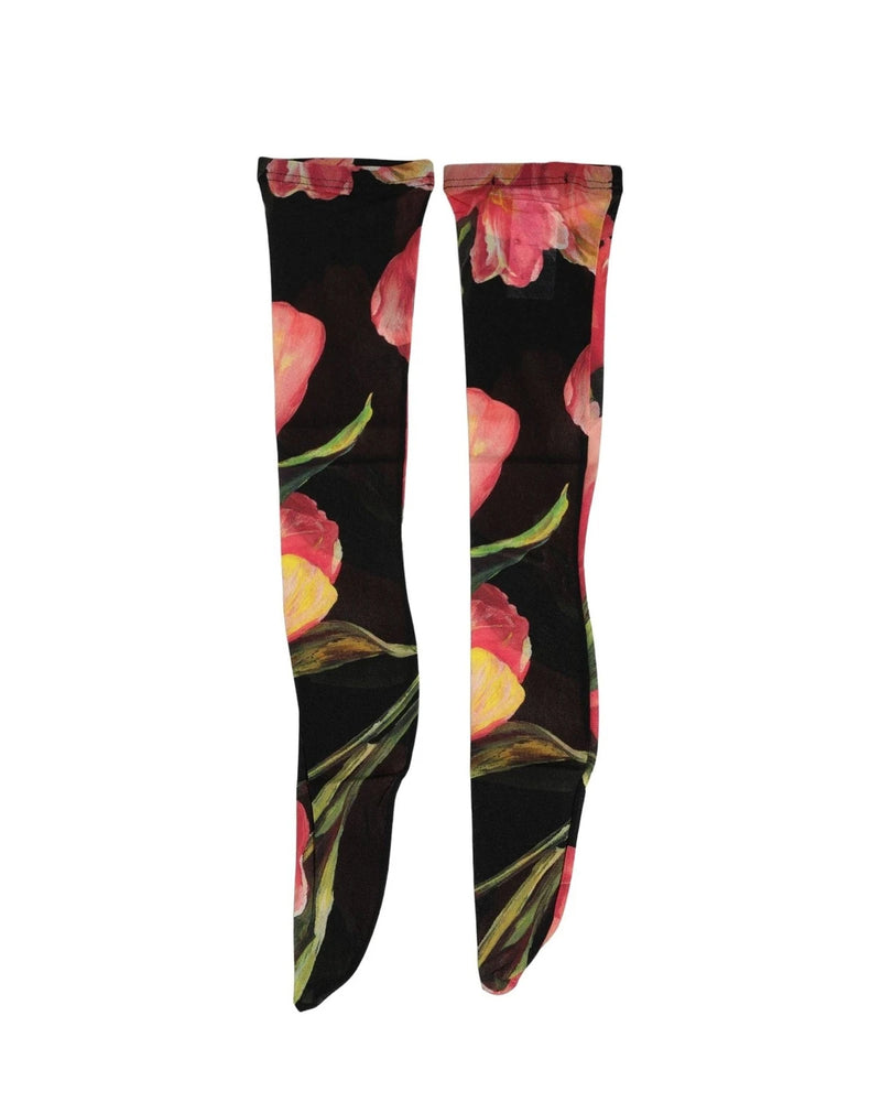 Dolce & Gabbana Knee Sock in black, Nylon