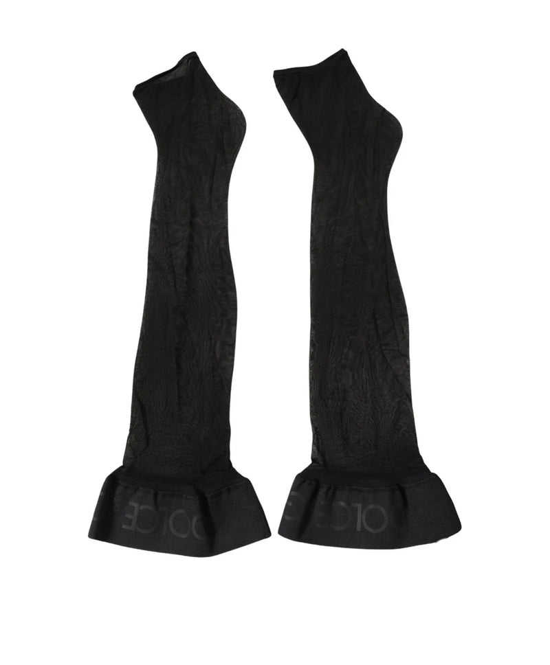 Dolce & Gabbana Knee Sock in black, Nylon — view 2