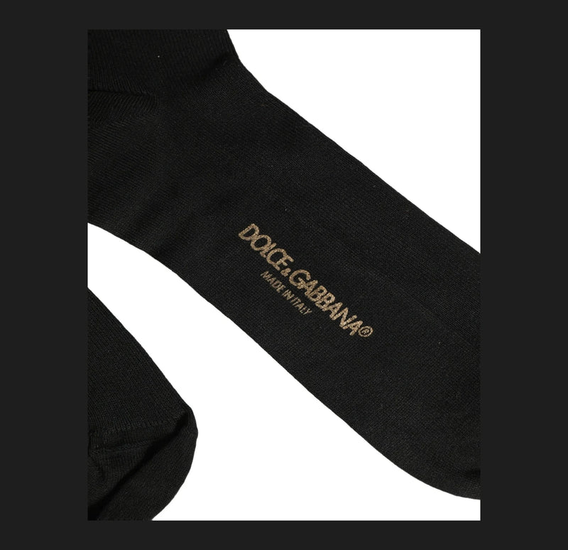 Dolce & Gabbana Knee Sock in black