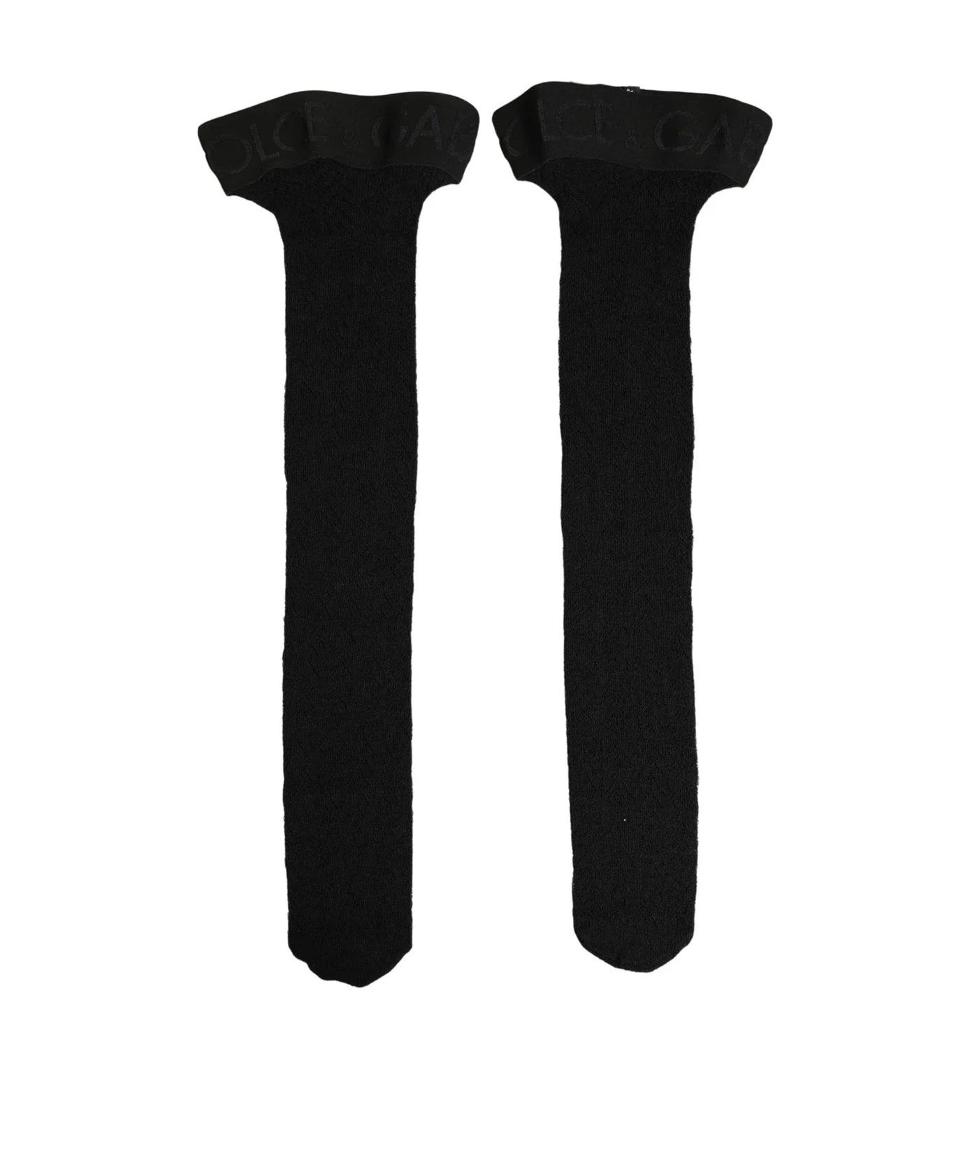 Dolce & Gabbana Knee Sock in black, Wool