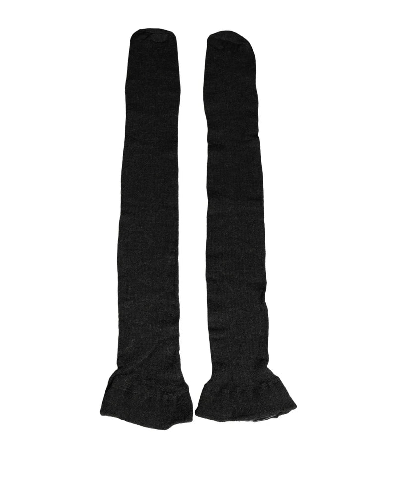 Dolce & Gabbana Knee Sock in black, Wool — view 2