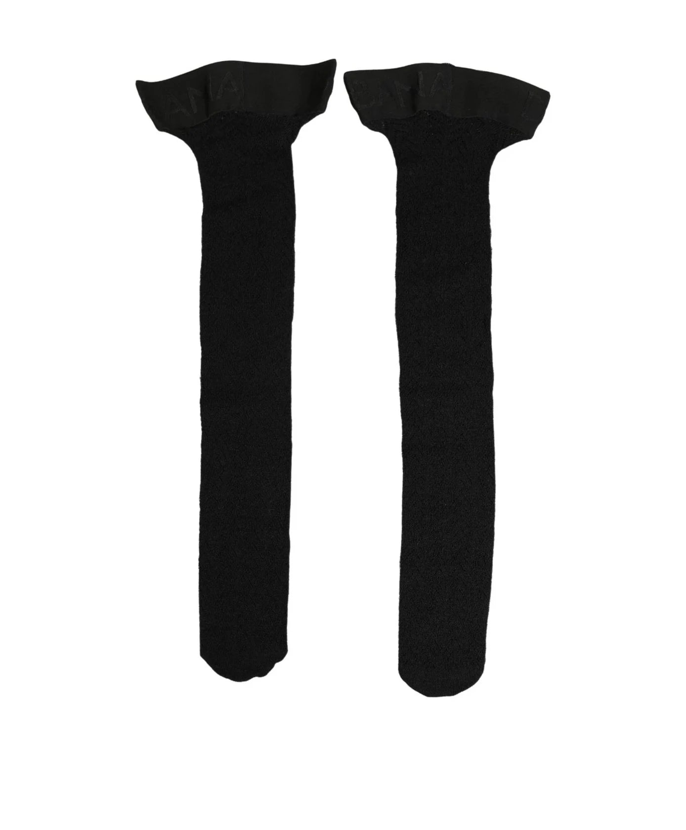 Dolce & Gabbana Knee Sock in black, Wool — view 3