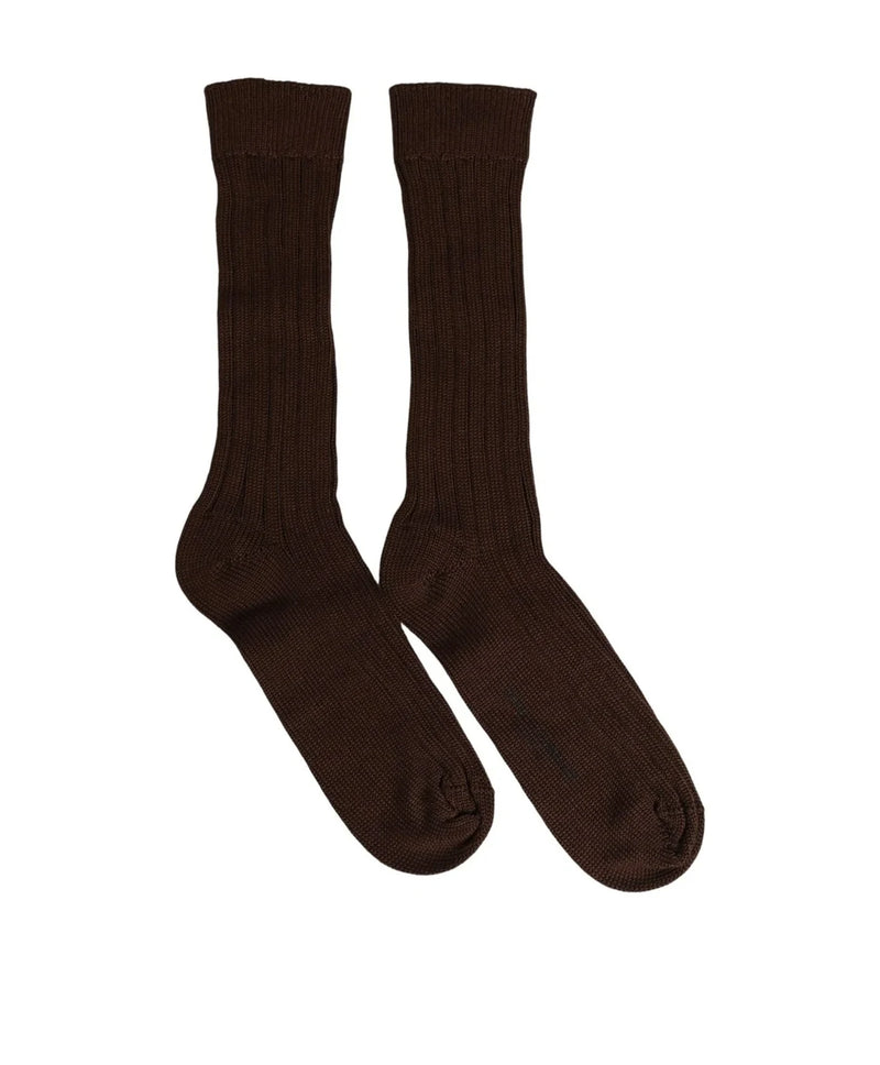 Dolce & Gabbana Knee Sock in brown, Nylon
