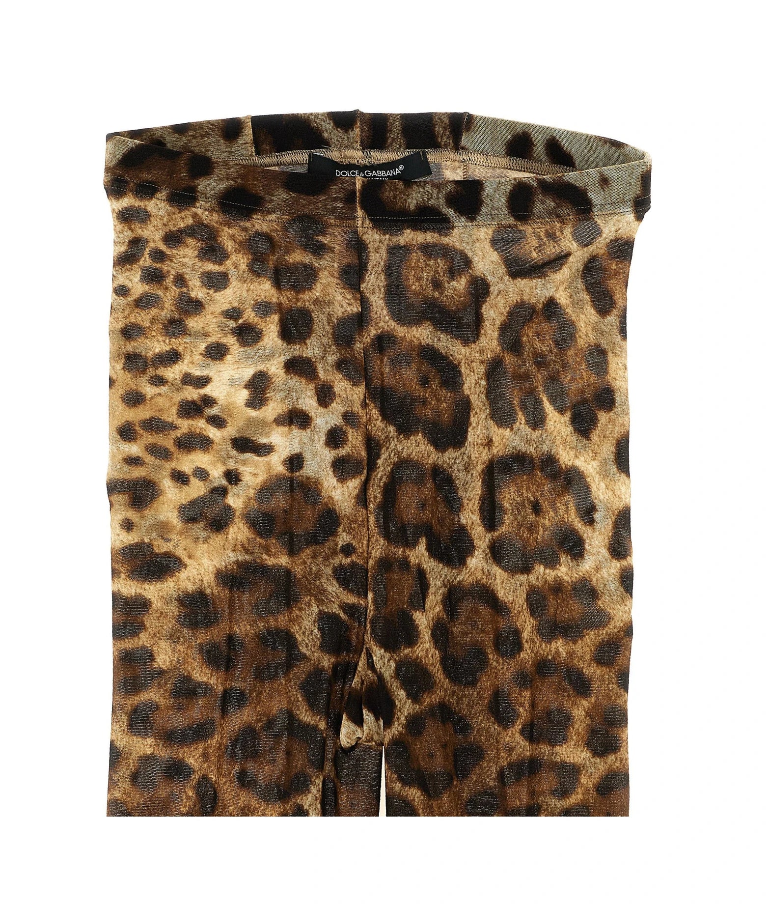 Dolce & Gabbana Knee Sock in brown, Polyamide — view 3
