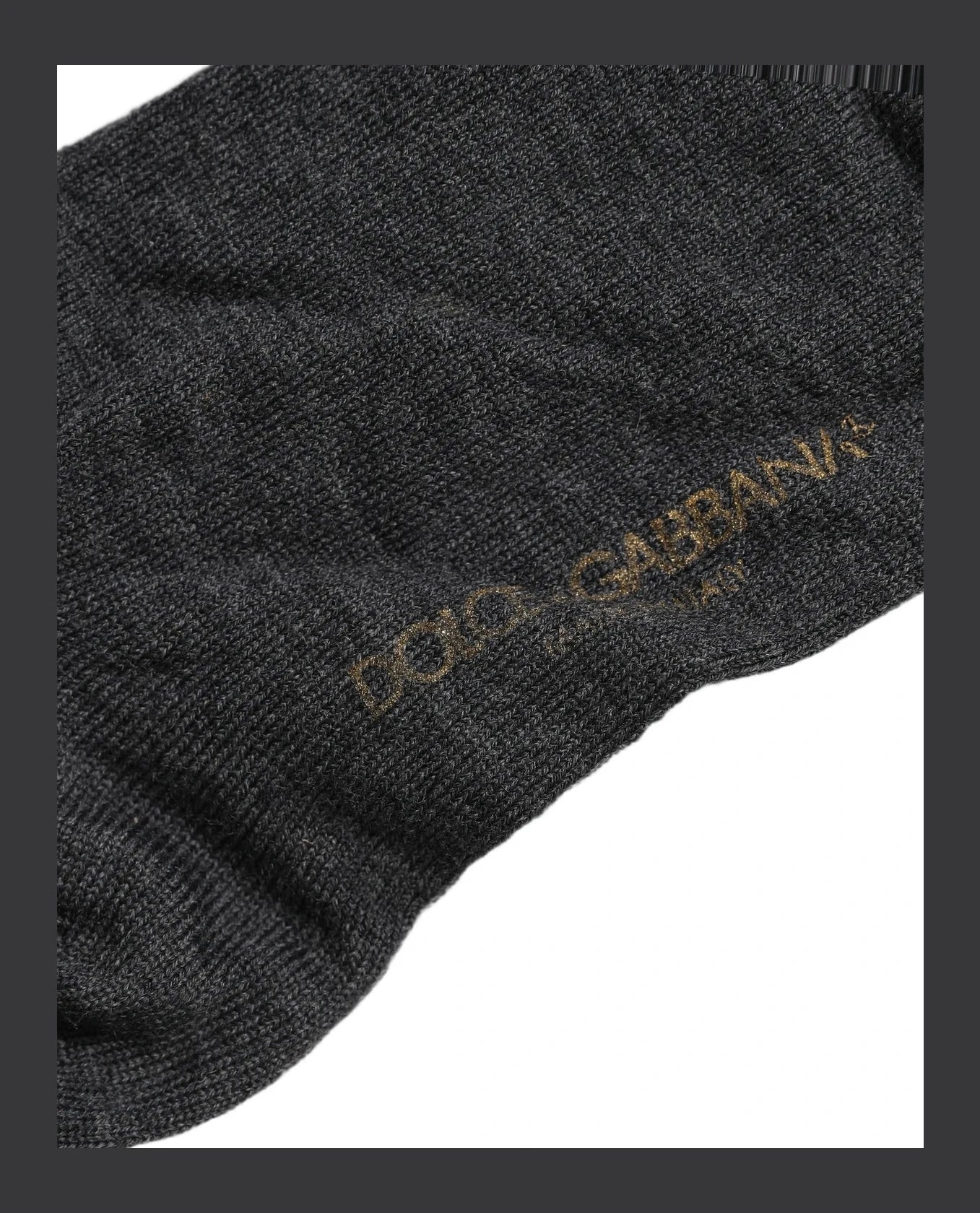 Dolce & Gabbana Knee Sock in gray, Virgin Wool — view 4