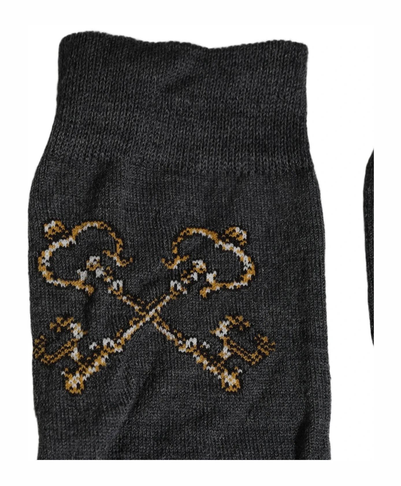Dolce & Gabbana Knee Sock in gray, Virgin Wool — view 5
