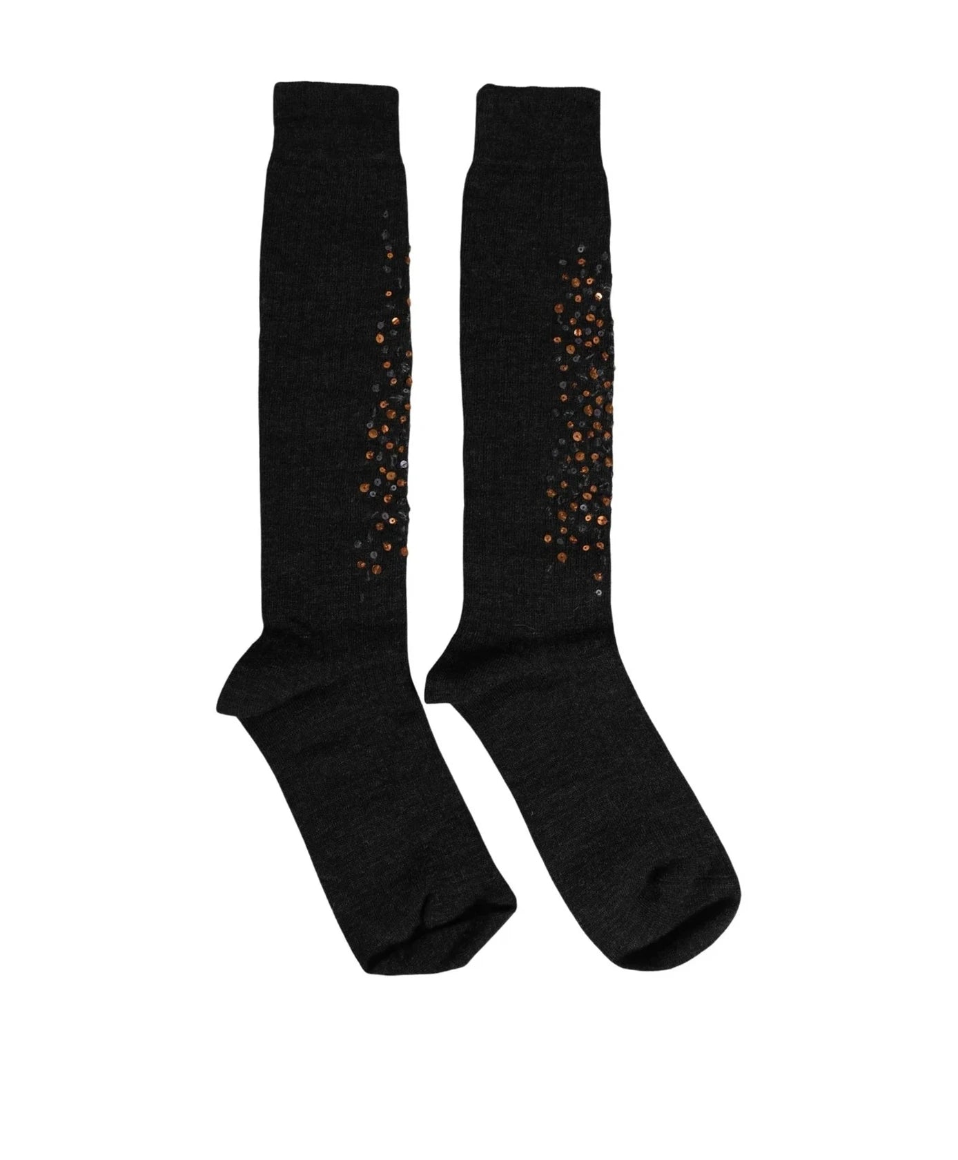Dolce & Gabbana Knee Sock in gray, Wool — view 3