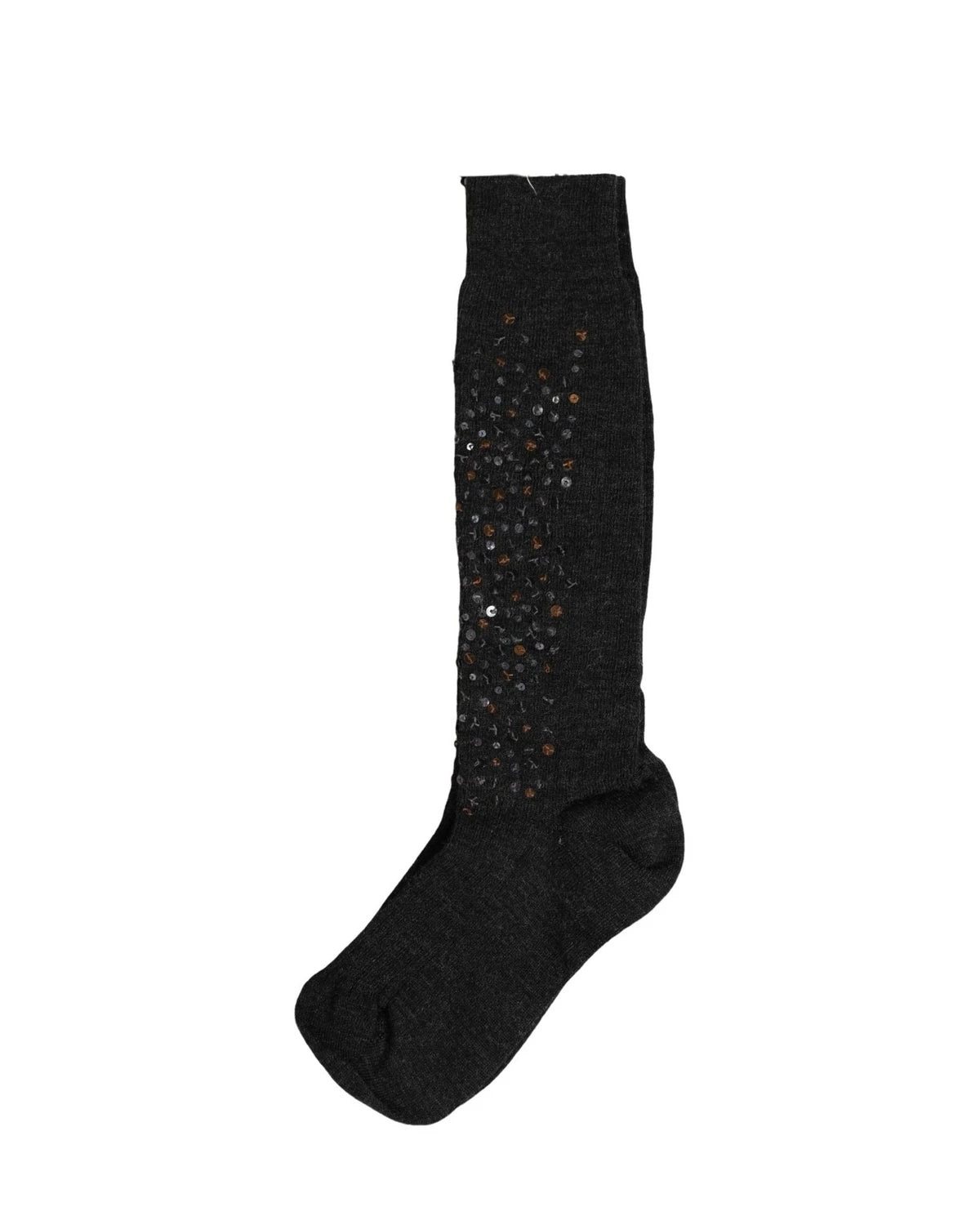 Dolce & Gabbana Knee Sock in gray, Wool — view 4