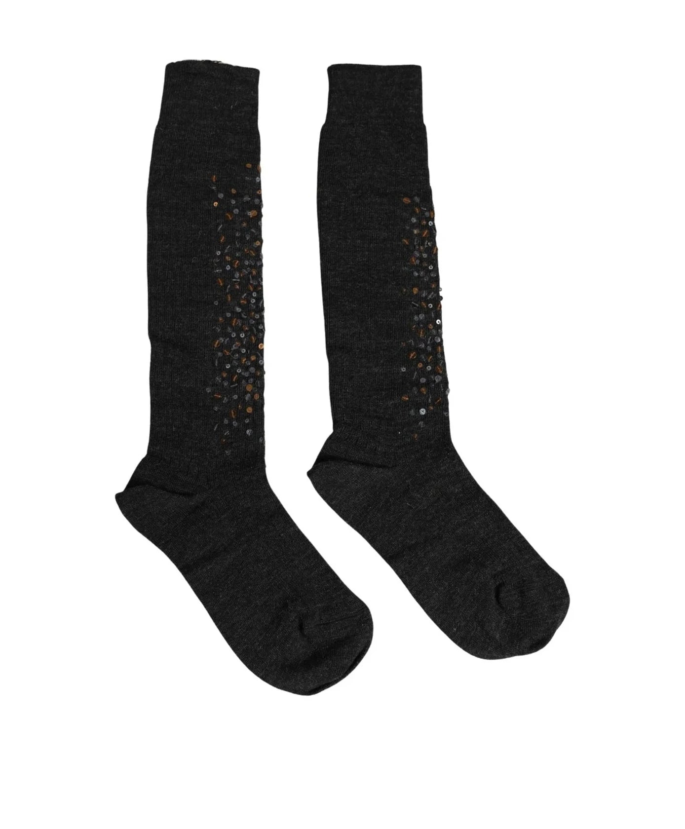 Dolce & Gabbana Knee Sock in gray, Wool — view 5