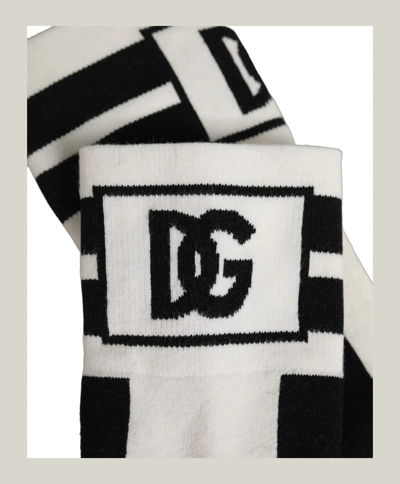 Dolce & Gabbana Knee Sock in white