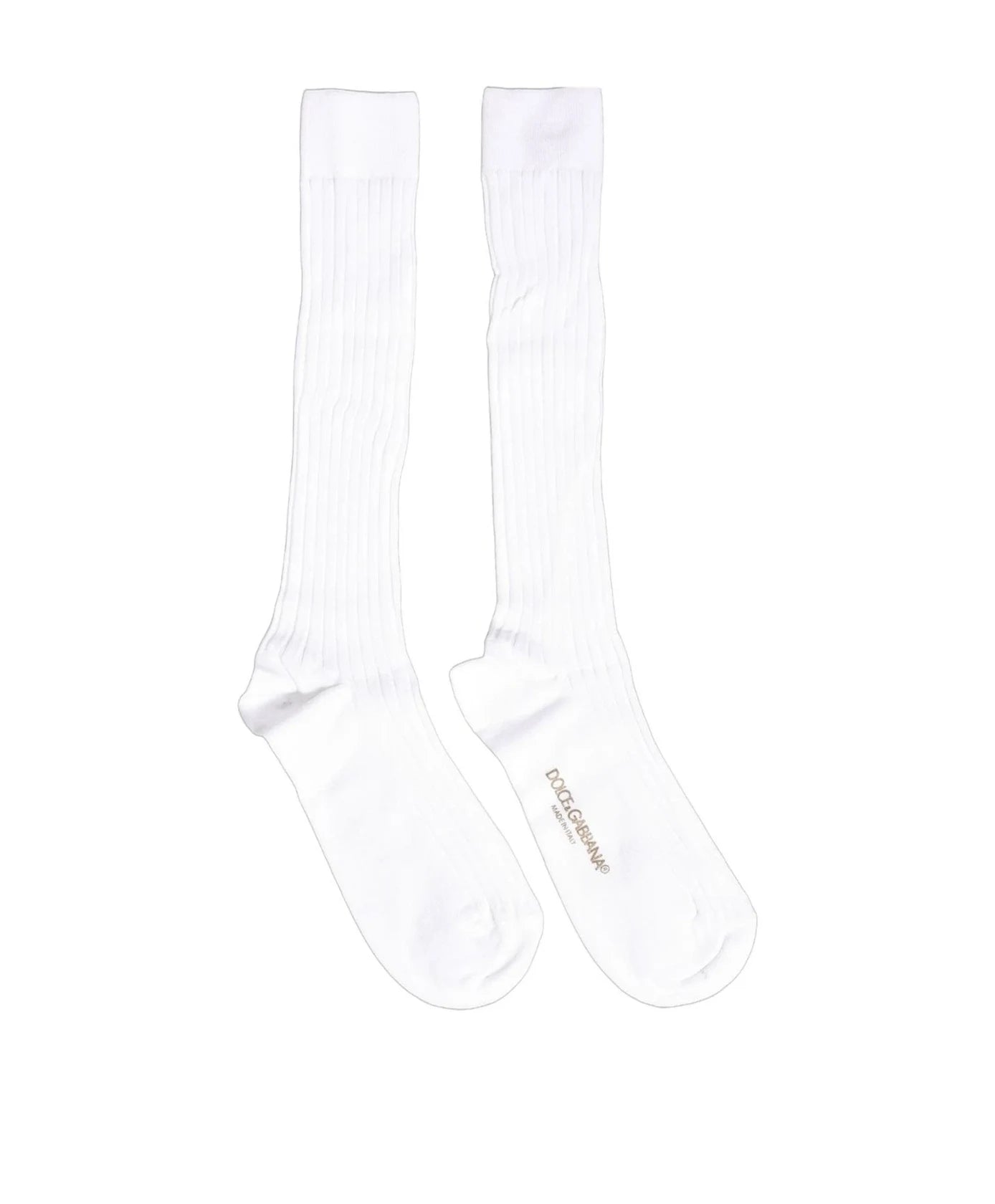Dolce & Gabbana Knee Sock in white — view 3