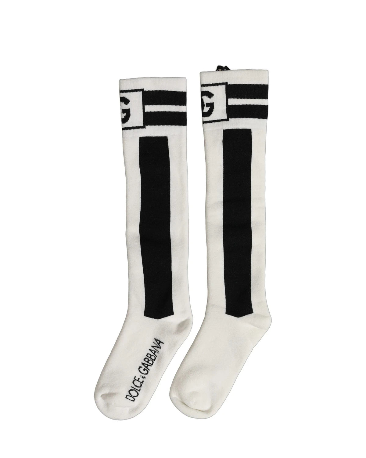 Dolce & Gabbana Knee Sock in white — view 4