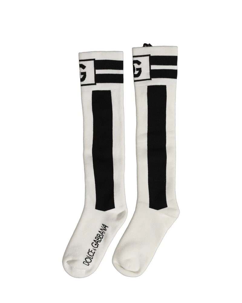Dolce & Gabbana Knee Sock in white — view 4