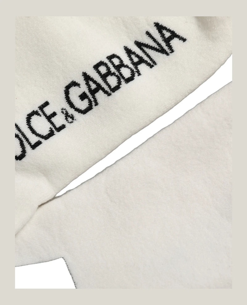 Dolce & Gabbana Knee Sock in white — view 5