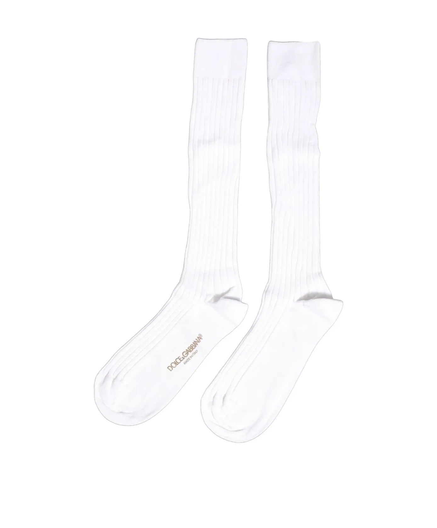 Dolce & Gabbana Knee Sock in white — view 7