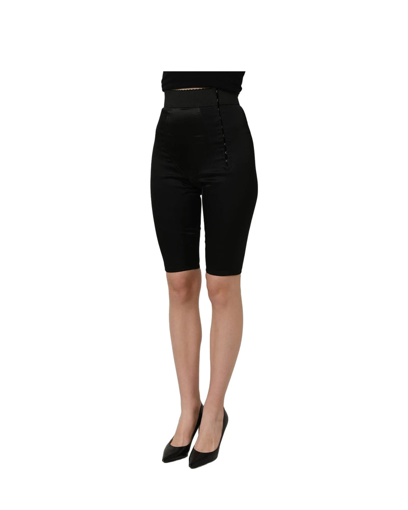 Dolce & Gabbana Legging Short in black, Nylon — view 4
