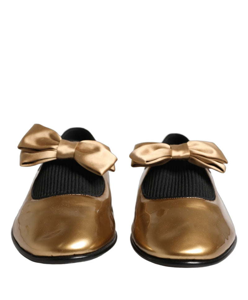 Dolce & Gabbana Loafers in gold, Leather — view 2