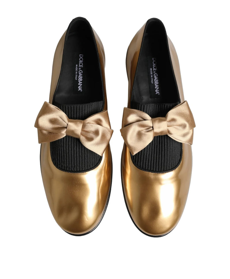 Dolce & Gabbana Loafers in gold, Leather — view 3