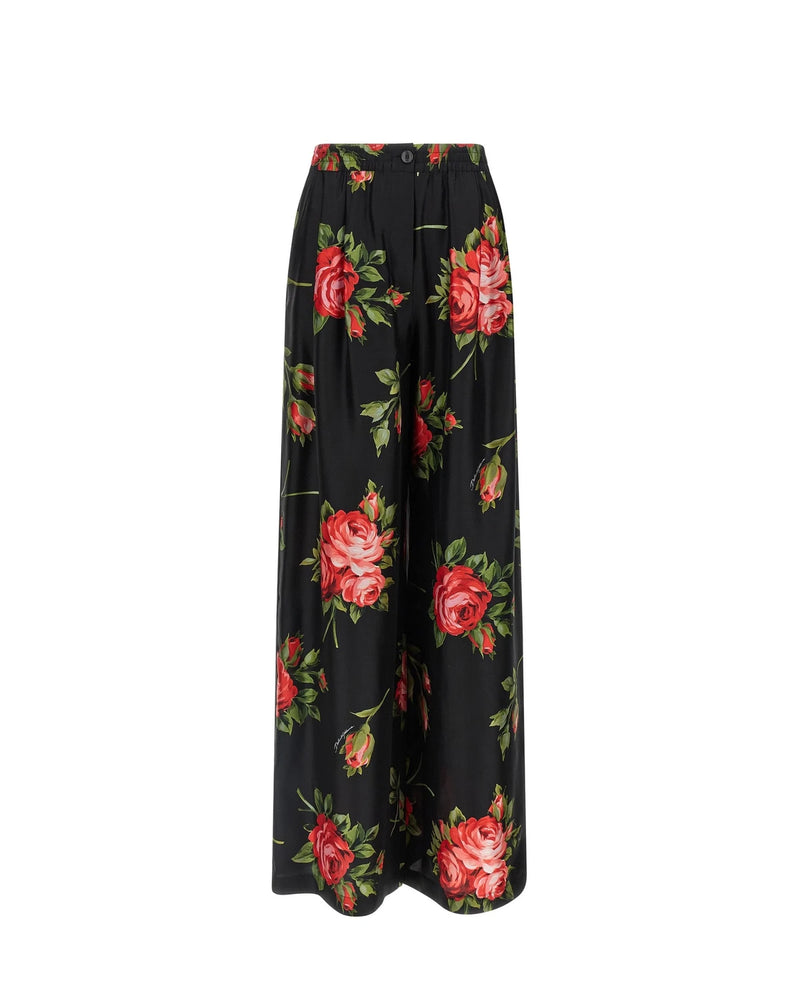 Dolce & Gabbana Palazzo Pant in black, Silk