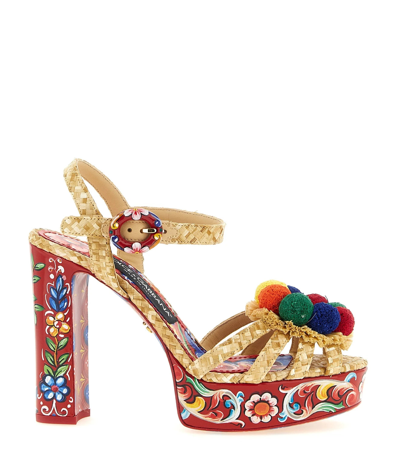 Dolce & Gabbana Multicolor Stiletto Sandals 
