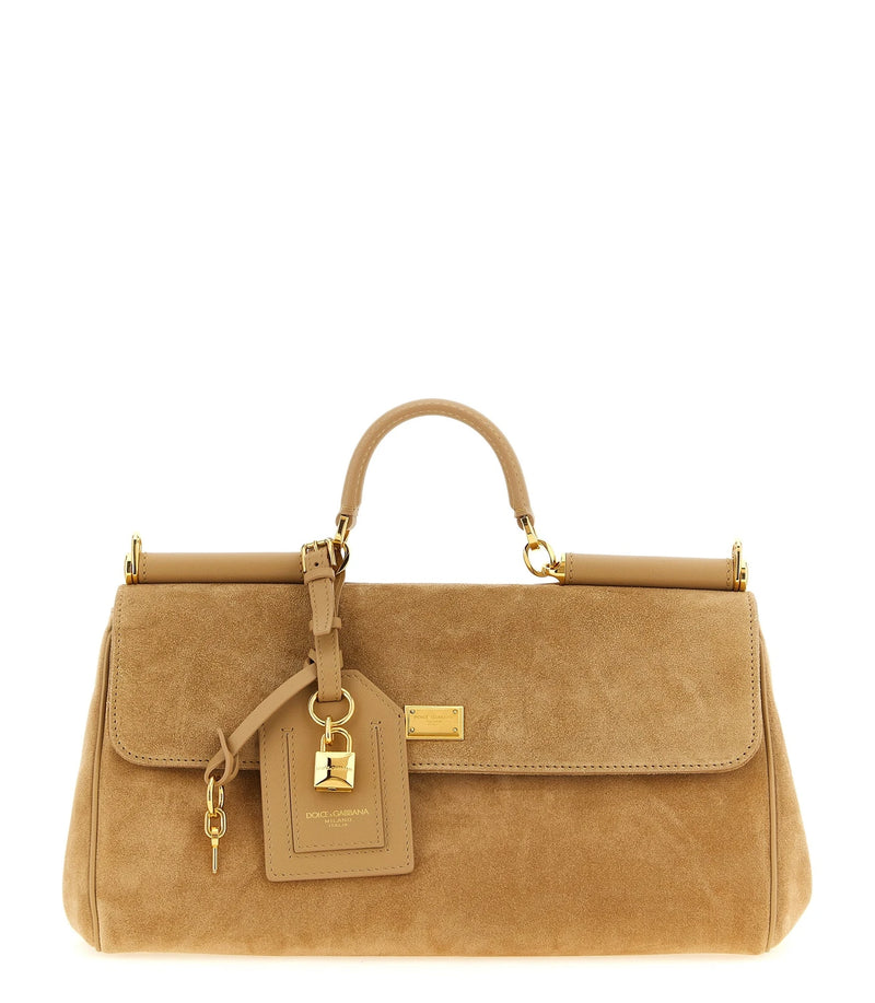 Dolce & Gabbana Satchel Bag in beige, Calf Leather