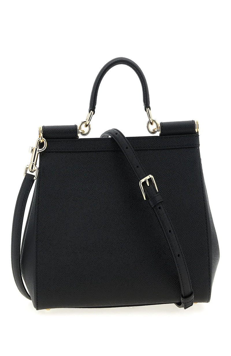 Dolce & Gabbana Satchel Bag in black, Calfskin Leather — view 2