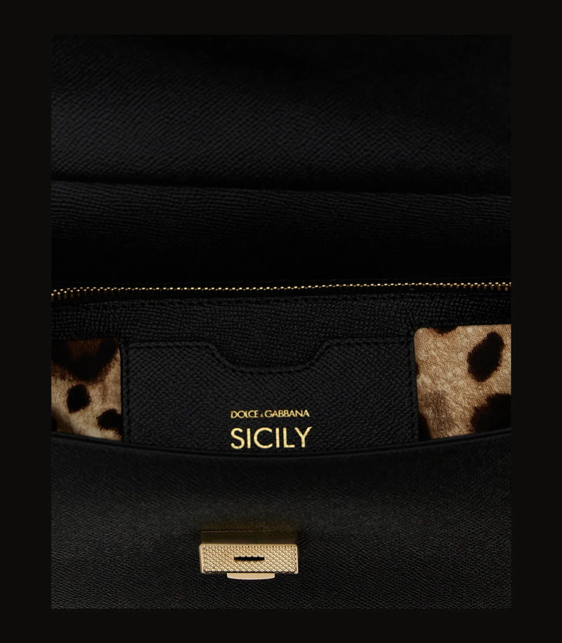 Dolce & Gabbana Satchel Bag in black, Calfskin Leather — view 4