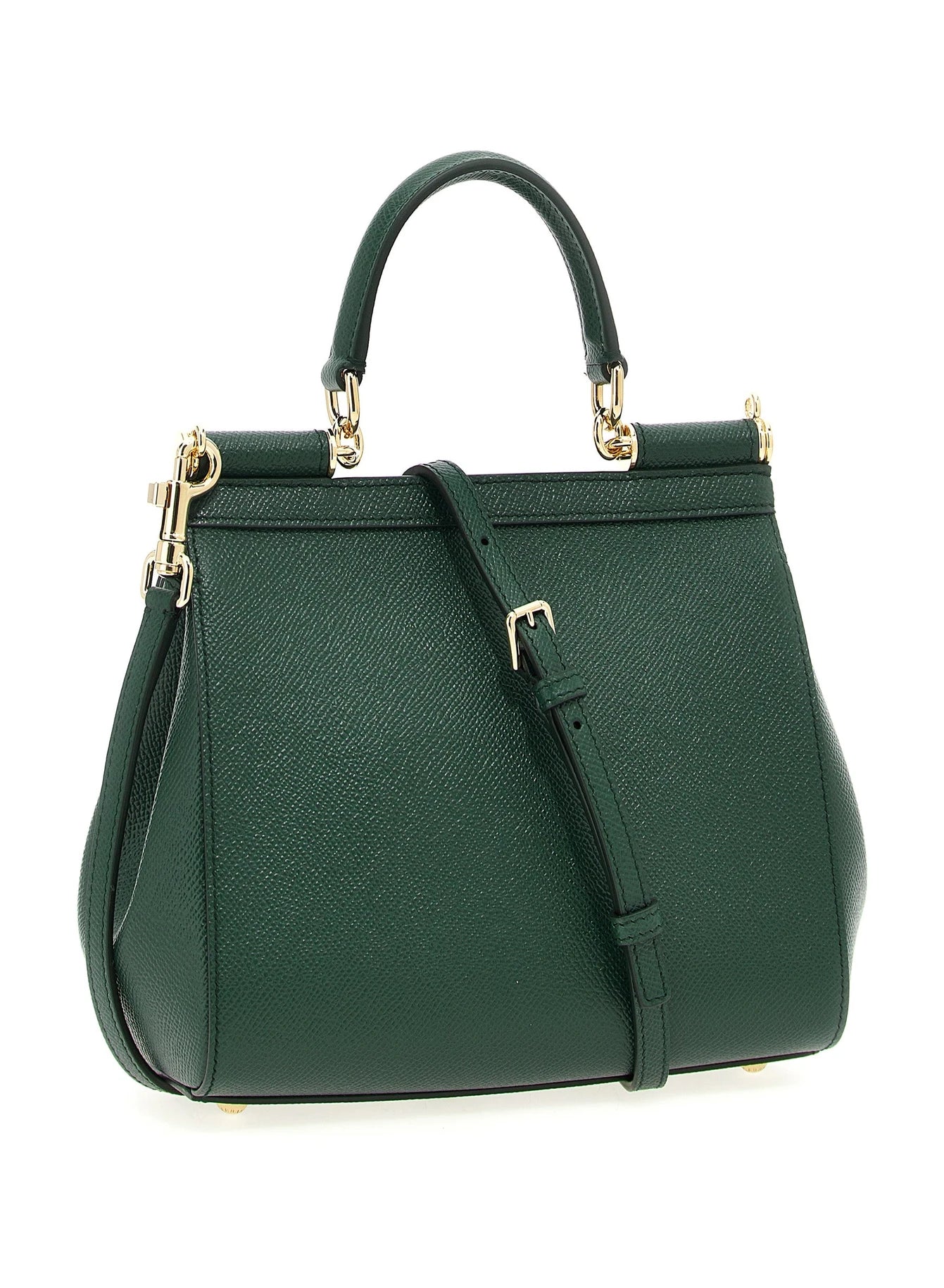 Dolce & Gabbana Satchel Bag in green, Calfskin Leather — view 2