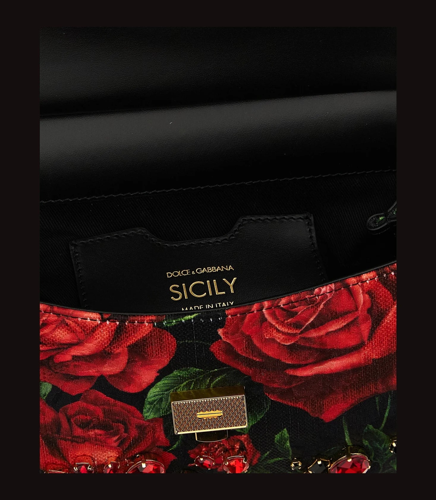 Dolce & Gabbana Satchel Bag in red, Cotton — view 4