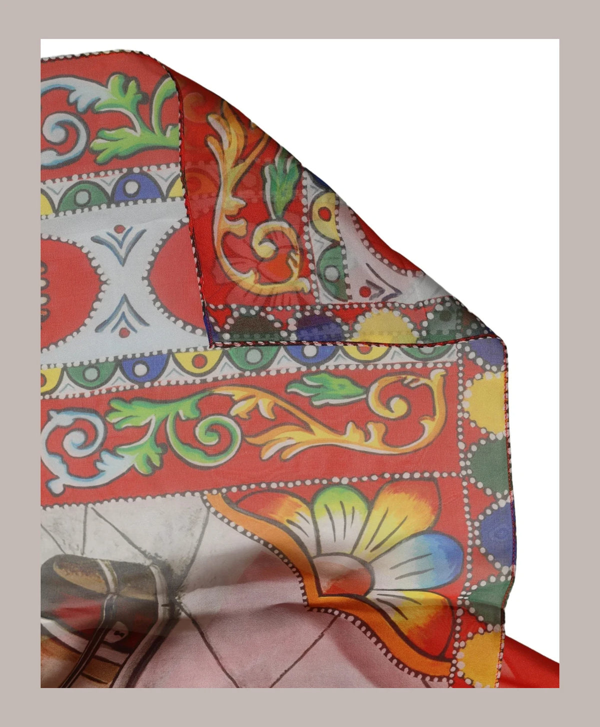 Dolce & Gabbana Scarves & Shawl in red, Silk — view 3
