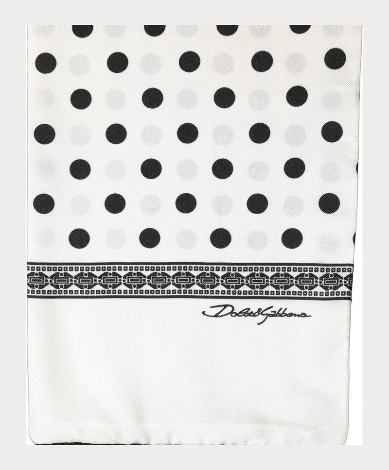 Dolce & Gabbana Scarves & Shawl in white, Silk — view 3