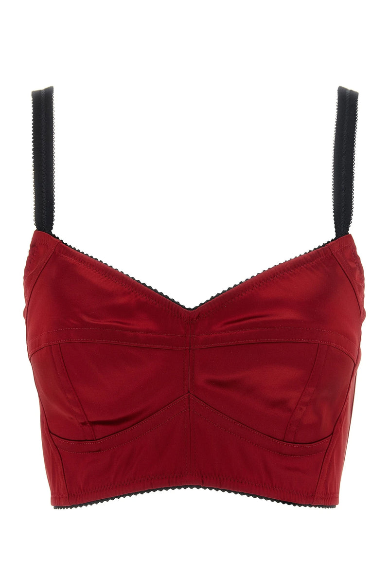 Dolce & Gabbana Shaping Camisoles & Tank Top in red, Acetate