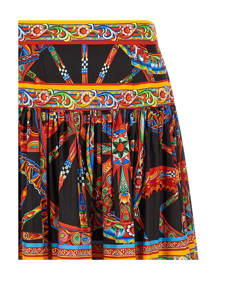 Dolce & Gabbana Skirt in multicolor, Cotton — view 3