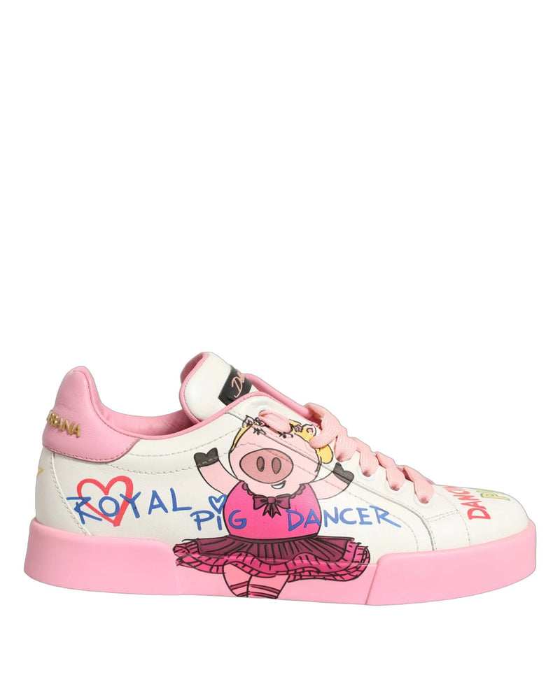 Dolce & Gabbana Sneakers in white, Calf Leather
