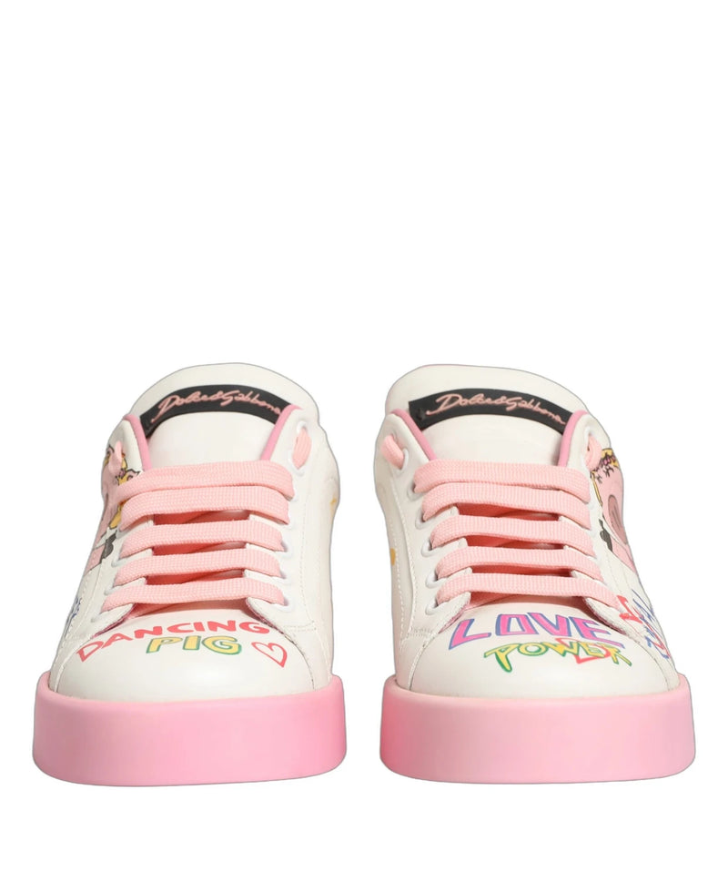 Dolce & Gabbana Sneakers in white, Calf Leather — view 2