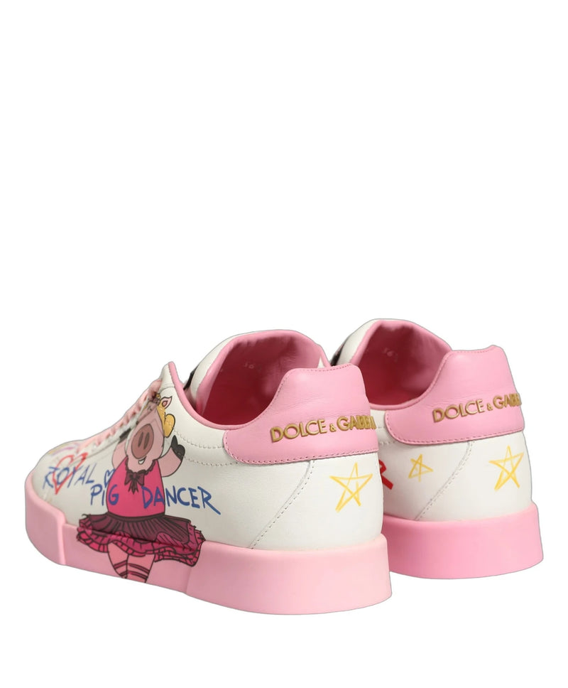 Dolce & Gabbana Sneakers in white, Calf Leather — view 5