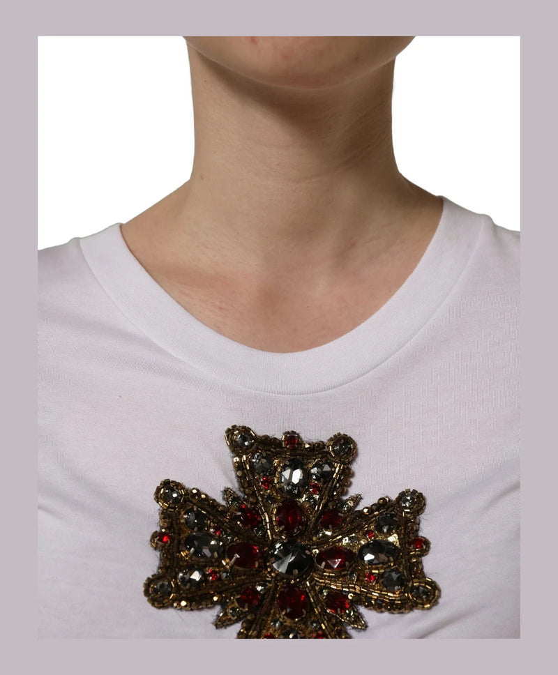 Dolce & Gabbana T-Shirt in white, Cotton — view 6