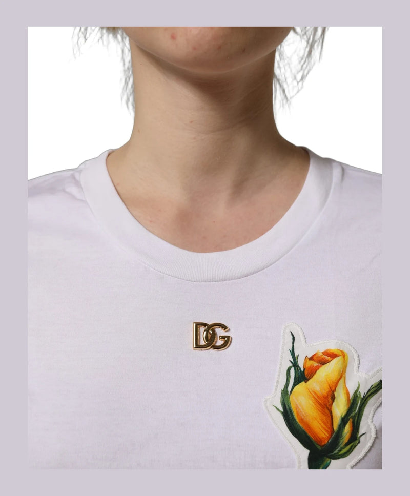 Dolce & Gabbana T-Shirt in white, Cotton — view 6
