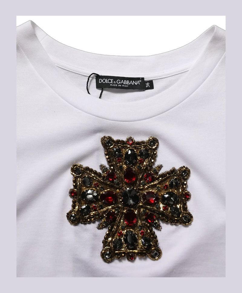 Dolce & Gabbana T-Shirt in white, Cotton — view 7